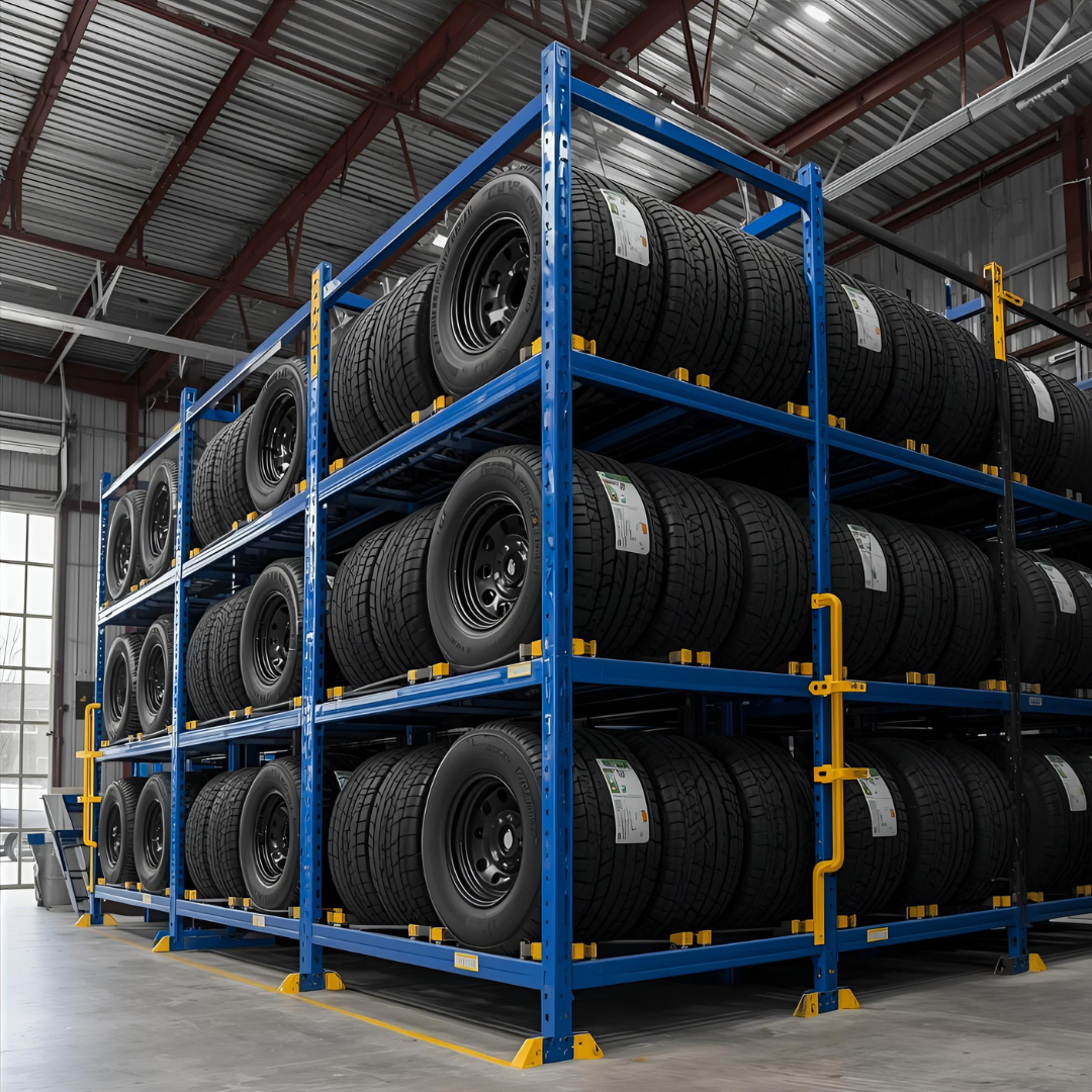 Tyre display and storage combination UAE