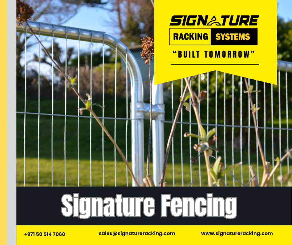 Completed fencing project at a Dubai construction site