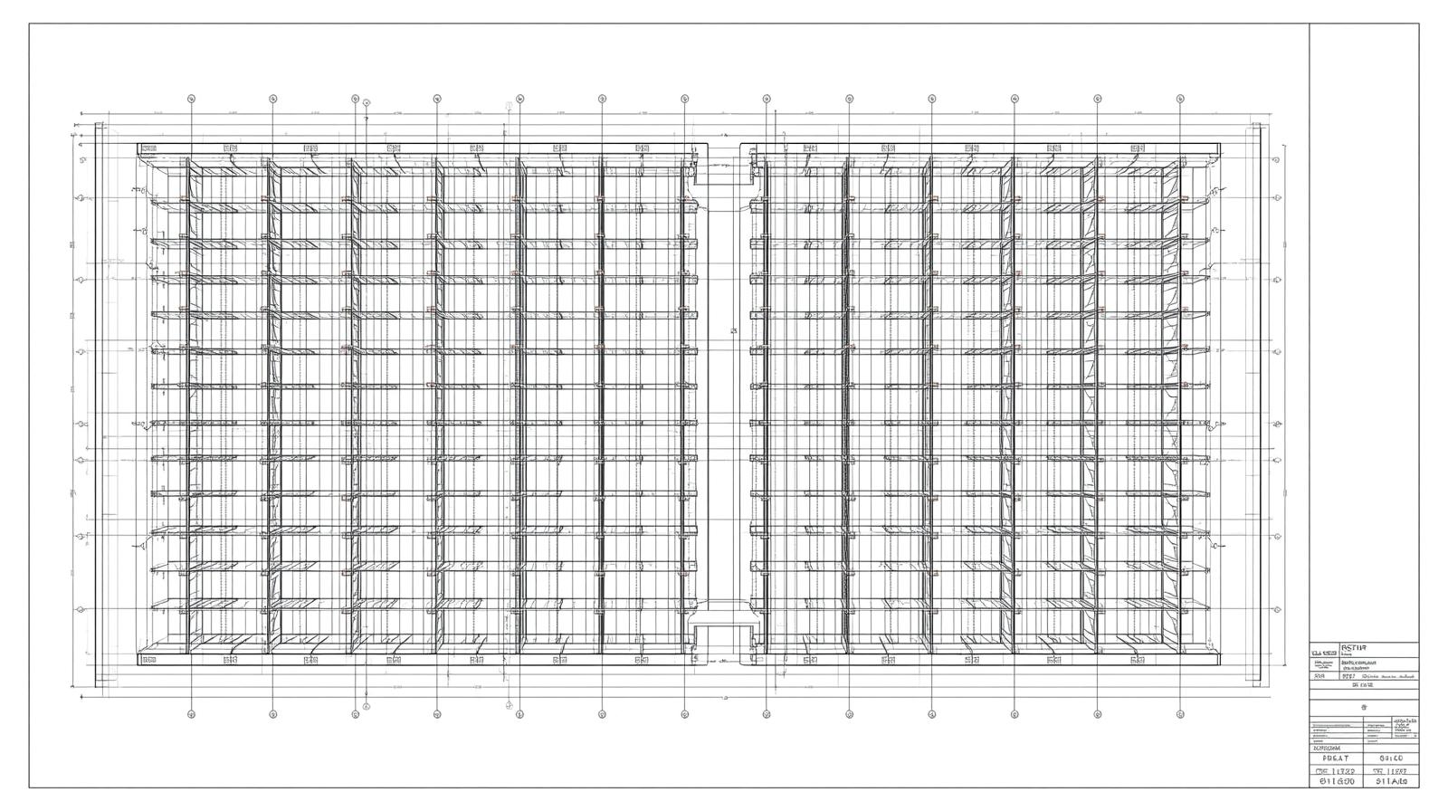 Drive-in racking close-up