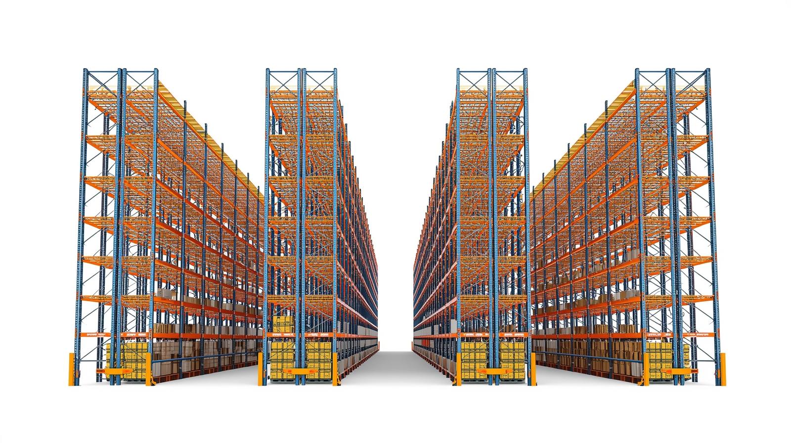 Drive-in racking close-up