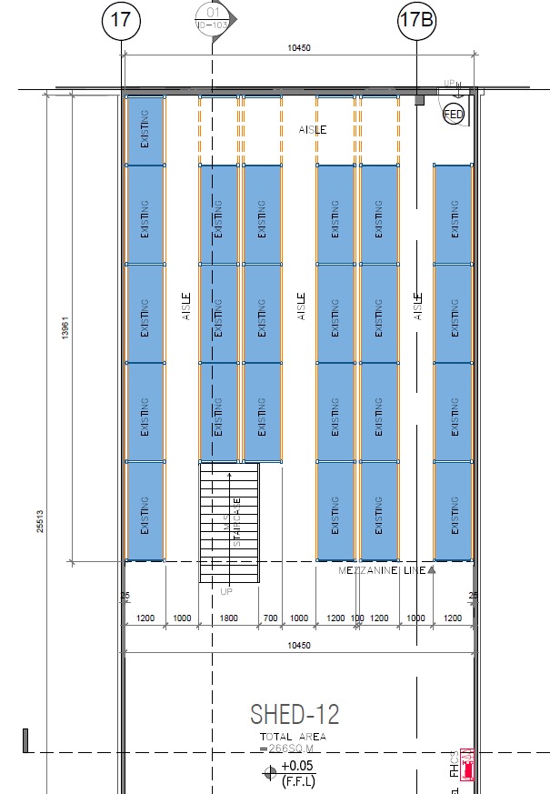 Mezzanine Floor Design Drawing – Al Khabaisi, Dubai